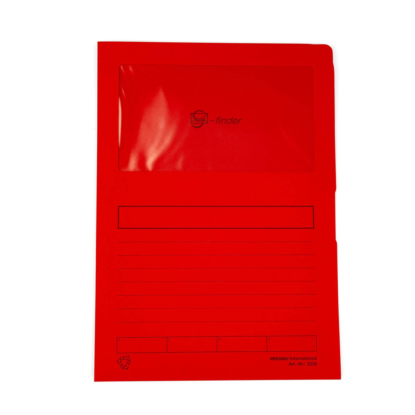 File cover A4, paper, red, 200 pieces