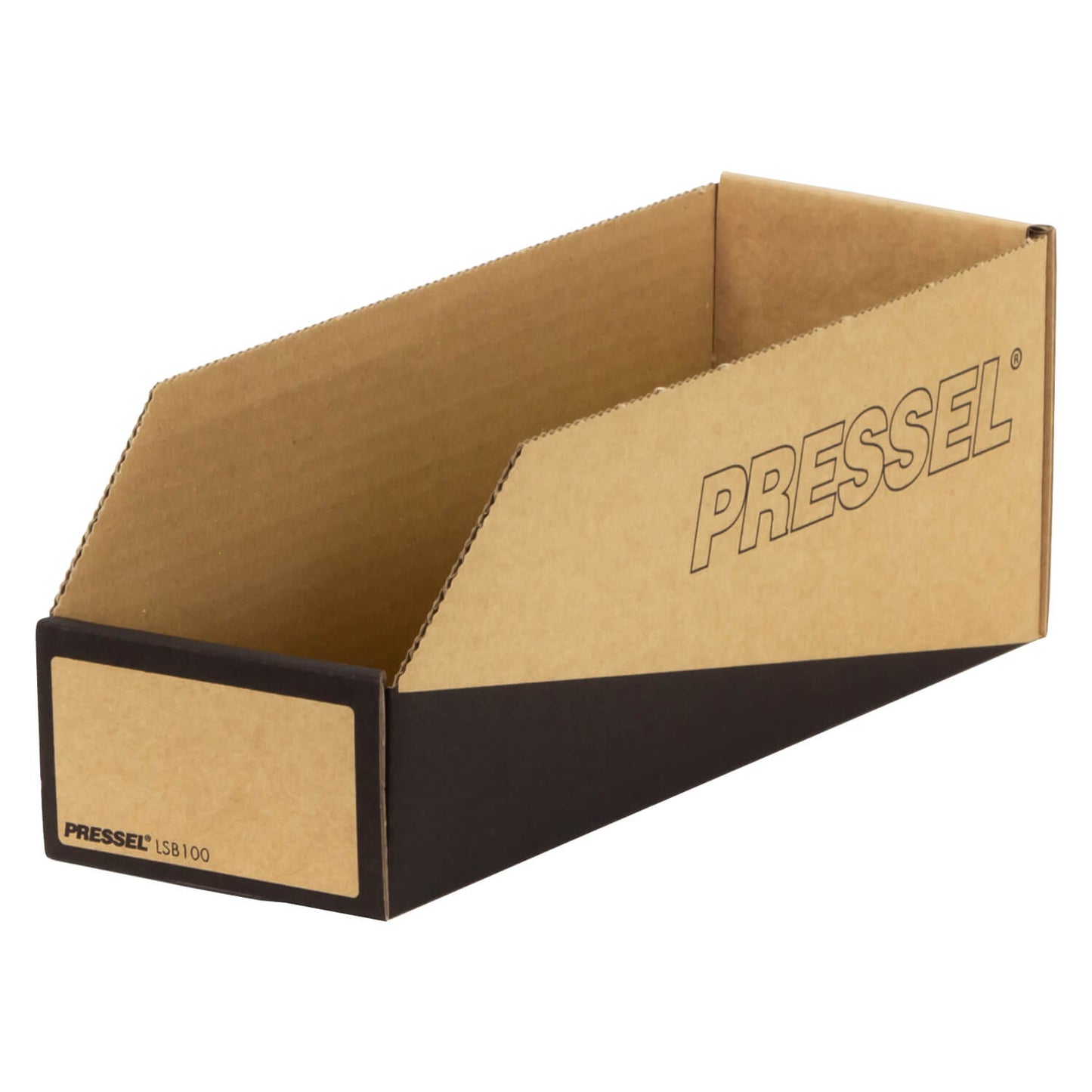 Pressel Lagersichtbox Natur/Schwarz, 305x100x110mm, 20 Stück