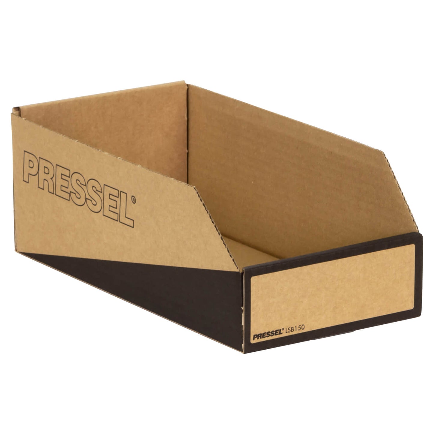 Pressel Lagersichtbox Natur/Schwarz, 305x150x110mm, 20 Stück